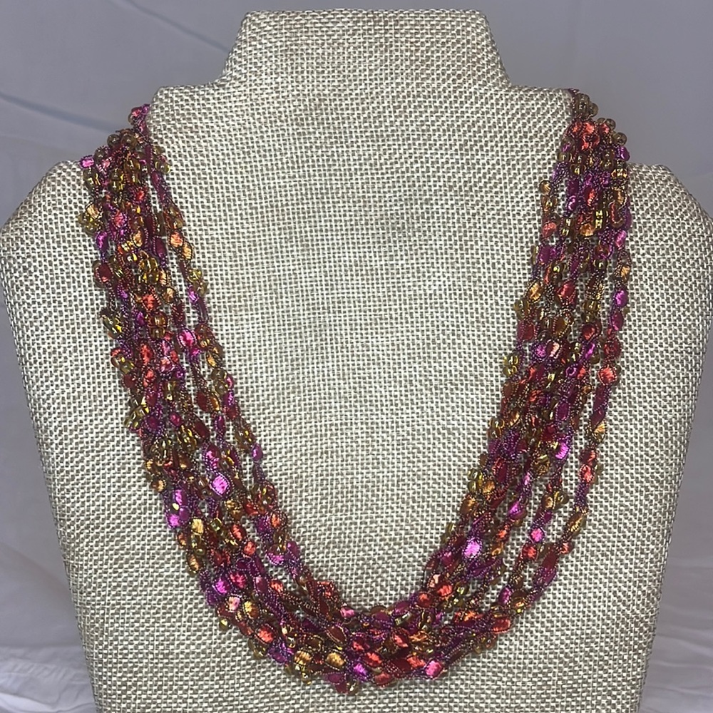 Silk thread Multi-layer necklace